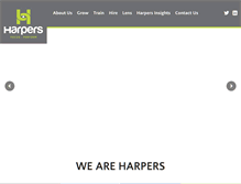 Tablet Screenshot of harpersforgrowth.com